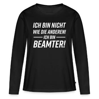Beamter Lustiger Spruch Geschenkideen - Frauen Premium Bio Langarmshirt - Schwarz - Vorne - Julia (174cm)