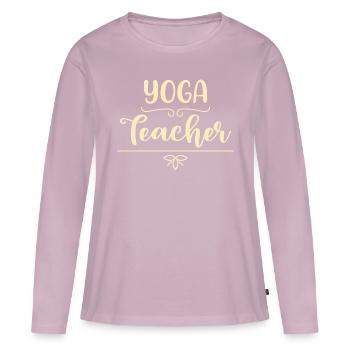 Yoga Teacher Gift Namaste Meditation Yoga School - Women's Premium Organic Long Sleeve Shirt - dusky pink - Front - Julia (174cm)