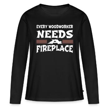 birthday apprentice axes jackhammer - Women's Premium Organic Long Sleeve Shirt - black - Front - Julia (174cm)