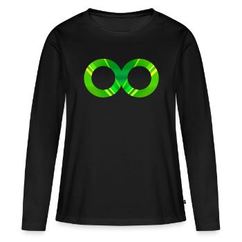 Huit Infini 7 - T-shirt manches longues Premium bio Femme - noir - Devant - Julia (174cm)
