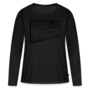 Question critique Tout - T-shirt manches longues Premium bio Femme - noir - Devant - Julia (174cm)