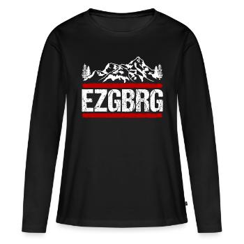 Erzgebirge Schneehübel Randonnée Cadeau - T-shirt manches longues Premium bio Femme - noir - Devant - Julia (174cm)