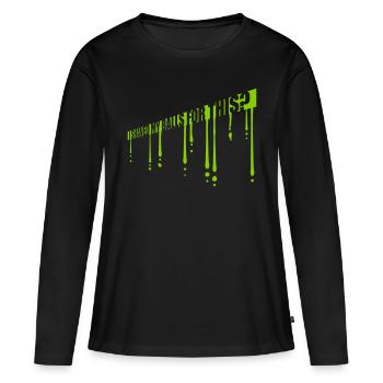 Je me suis rasé les couilles - T-shirt manches longues Premium bio Femme - noir - Devant - Julia (174cm)