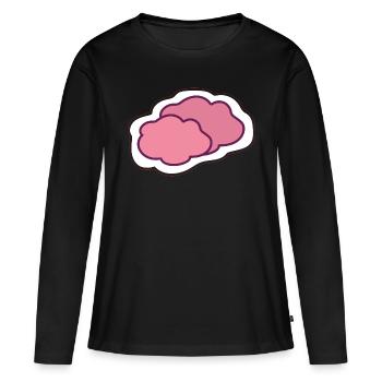 Cloud - Women's Premium Organic Long Sleeve Shirt - black - Front - Julia (174cm)