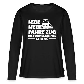 Model Railroad Model Train Train Railroad Railroad Railroad Railroad Model Train Model Train Model T - Women's Premium Organic Long Sleeve Shirt - black - Front - Julia (174cm)