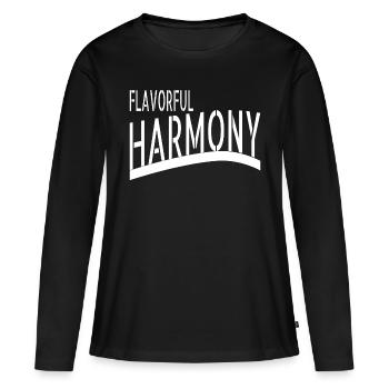Unity in Diversity Savoring Delights - Women's Premium Organic Long Sleeve Shirt - black - Front - Julia (174cm)
