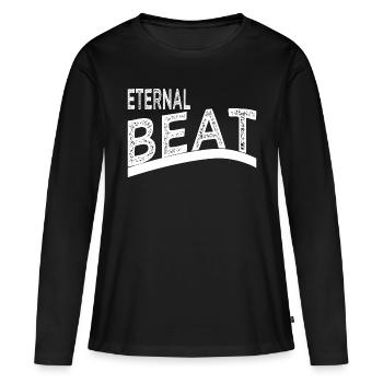Rythme Rythmique Énergie Cool Durable Classiques Geek - T-shirt manches longues Premium bio Femme - noir - Devant - Julia (174cm)