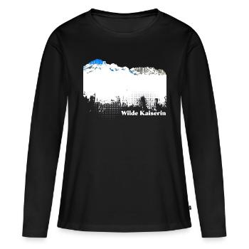 Wilde Kaiserin - Frauen Premium Bio Langarmshirt - Schwarz - Vorne - Julia (174cm)