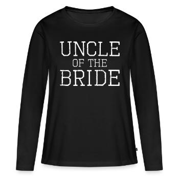 Onkel der Braut koordiniert Hochzeitsfeier - Frauen Premium Bio Langarmshirt - Schwarz - Vorne - Julia (174cm)