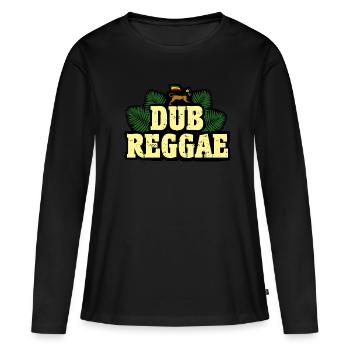 Dub Reggae - T-shirt manches longues Premium bio Femme - noir - Devant - Julia (174cm)