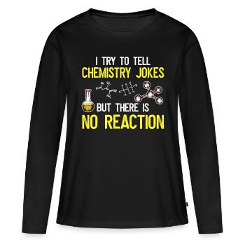 Chimie chimiste chimiste - T-shirt manches longues Premium bio Femme - noir - Devant - Julia (174cm)