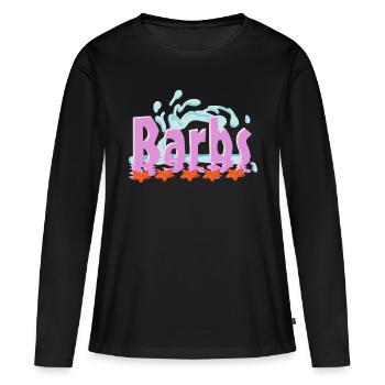 Barbs - Spitzname - Frauen Premium Bio Langarmshirt - Schwarz - Vorne - Julia (174cm)