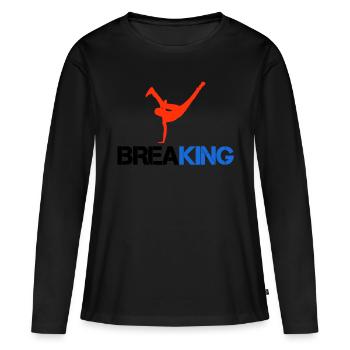 Breakdance Breaking - Women's Premium Organic Long Sleeve Shirt - black - Front - Julia (174cm)