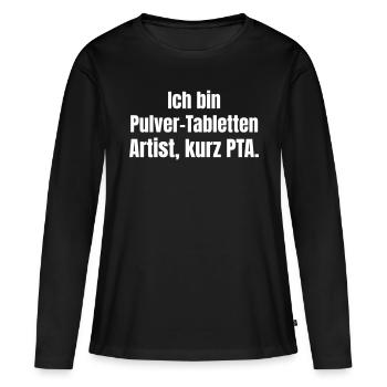 Pharmazeutisch Technische Assistentin - Frauen Premium Bio Langarmshirt - Schwarz - Vorne - Julia (174cm)