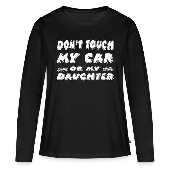 Auto - Frauen Premium Bio Langarmshirt - Schwarz - Vorne - Julia (174cm)