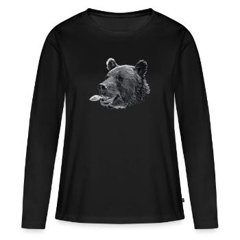 PEDRO Head Blade SW - Women's Premium Organic Long Sleeve Shirt - black - Front - Julia (174cm)