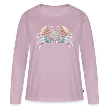 Cancer Zodiac sign - Women's Premium Organic Long Sleeve Shirt - dusky pink - Front - Julia (174cm)