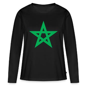 Morocco - Women's Premium Organic Long Sleeve Shirt - black - Front - Julia (174cm)