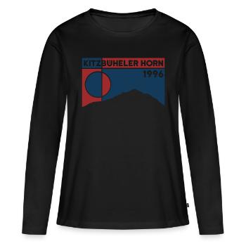 Kitzbüheler Horn Randonnée Kitzbühel Sankt Johann - T-shirt manches longues Premium bio Femme - noir - Devant - Julia (174cm)