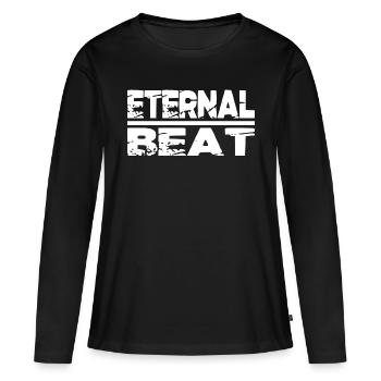 musicalité, groove, intemporel, beauté, drôle, immortel - T-shirt manches longues Premium bio Femme - noir - Devant - Julia (174cm)
