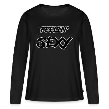 Feeling Sexy - Women's Premium Organic Long Sleeve Shirt - black - Front - Julia (174cm)