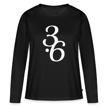 Human Design 3/6 Profil - Frauen Premium Bio Langarmshirt - Schwarz - Vorne - Julia (174cm)