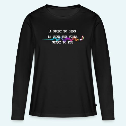 INTENSIA WORDS TO THINK OR TO SING BOOK MERCH - Women's Premium Organic Long Sleeve Shirt