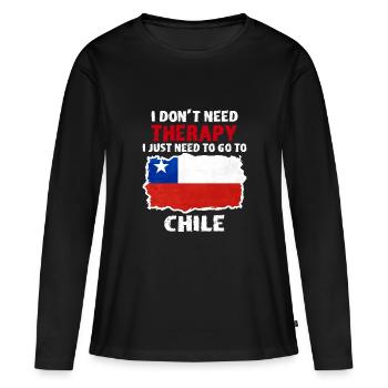 Chili - T-shirt manches longues Premium bio Femme - noir - Devant - Julia (174cm)