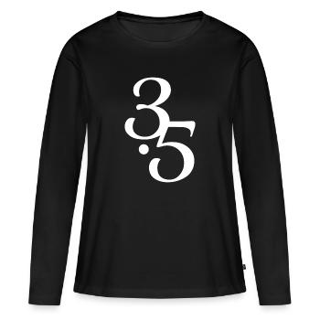 Human Design 3/5 Profile - Women's Premium Organic Long Sleeve Shirt - black - Front - Julia (174cm)
