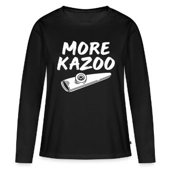 Kazoo Instrument Wind Instrument Wind Music - Women's Premium Organic Long Sleeve Shirt - black - Front - Julia (174cm)