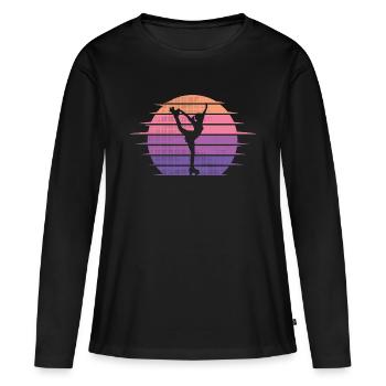 Roller Skates Roller Skating Vintage Roller Skate - Women's Premium Organic Long Sleeve Shirt - black - Front - Julia (174cm)
