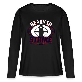 G.I. Joe Cobra Design Ready To Strike - Women's Premium Organic Long Sleeve Shirt - black - Front - Julia (174cm)