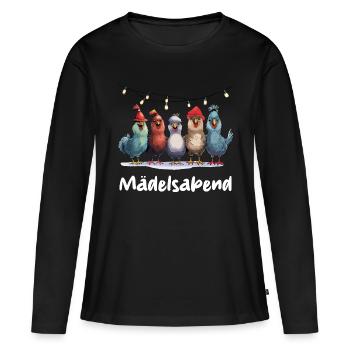 Girls' Night Out, Girlfriend, Girlfriends, Girlfriends, Chickens, Funny - Women's Premium Organic Long Sleeve Shirt - black - Front - Julia (174cm)