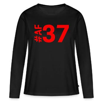 AF37-KARTON - Frauen Premium Bio Langarmshirt - Schwarz - Vorne - Julia (174cm)