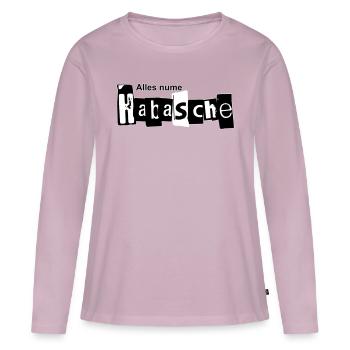 Alles nume Habasche - Frauen Premium Bio Langarmshirt - Altrosa - Vorne - Julia (174cm)