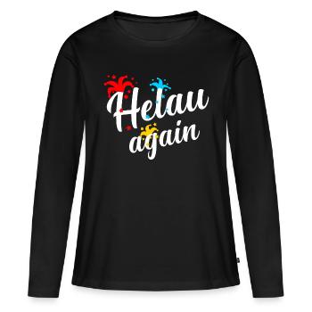 Helau, Fasching, Carnaval, Fasnacht, Fasnet - T-shirt manches longues Premium bio Femme - noir - Devant - Julia (174cm)