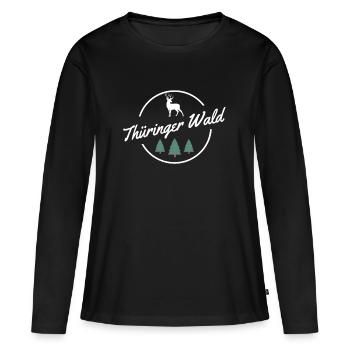 Thüringer Wald Thüringen Cadeau - T-shirt manches longues Premium bio Femme - noir - Devant - Julia (174cm)