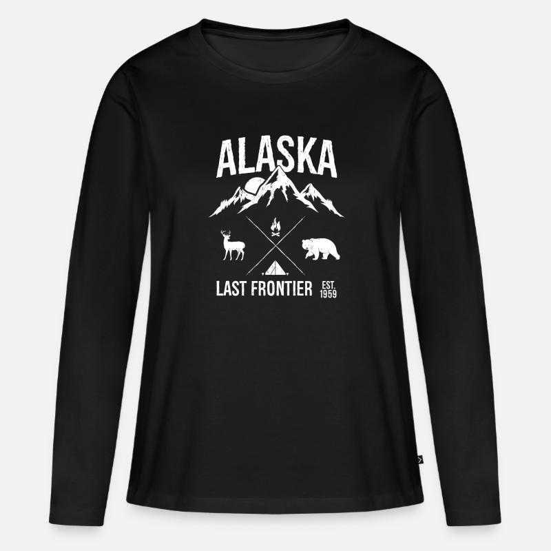 Alaska - Frauen Premium Bio Langarmshirt - Schwarz
