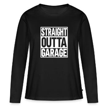 Directly from the workshop - Women's Premium Organic Long Sleeve Shirt - black - Front - Julia (174cm)