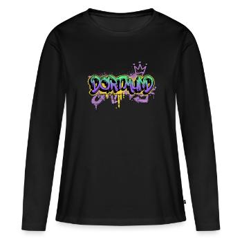 Dortmund Allemagne Ville Graffiti Spray Sprayer - T-shirt manches longues Premium bio Femme - noir - Devant - Julia (174cm)
