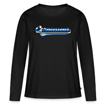 Connousseur Club Grèce Party Exclusive - T-shirt manches longues Premium bio Femme - noir - Devant - Julia (174cm)