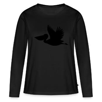 Safari Zoo Animal Safari Zoo - T-shirt manches longues Premium bio Femme - noir - Devant - Julia (174cm)