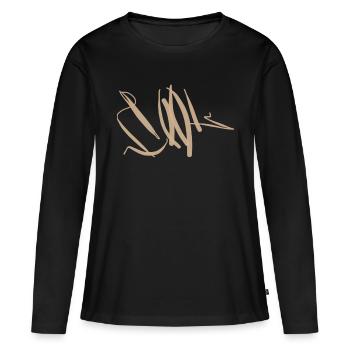 Le cadeau d’anniversaire le plus cool de tous les temps - T-shirt manches longues Premium bio Femme - noir - Devant - Julia (174cm)