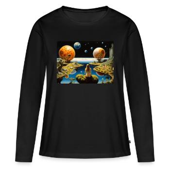 Paradise Lost #2 - Women's Premium Organic Long Sleeve Shirt - black - Front - Julia (174cm)