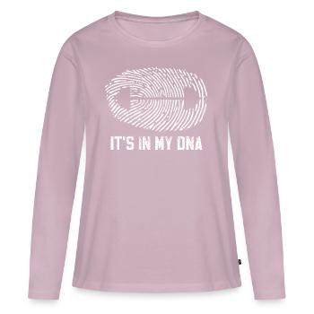 haltérophilie - T-shirt manches longues Premium bio Femme - rose poudré - Devant - Julia (174cm)