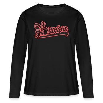 Bandit dieb clan ghetto street bandits chopper - Frauen Premium Bio Langarmshirt - Schwarz - Vorne - Julia (174cm)