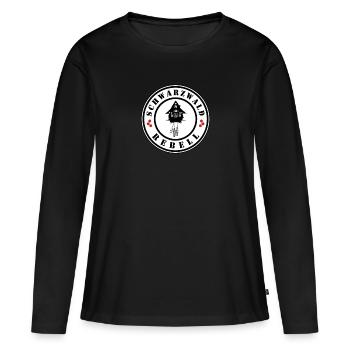 Schwarzwald Rebell - Frauen Premium Bio Langarmshirt - Schwarz - Vorne - Julia (174cm)
