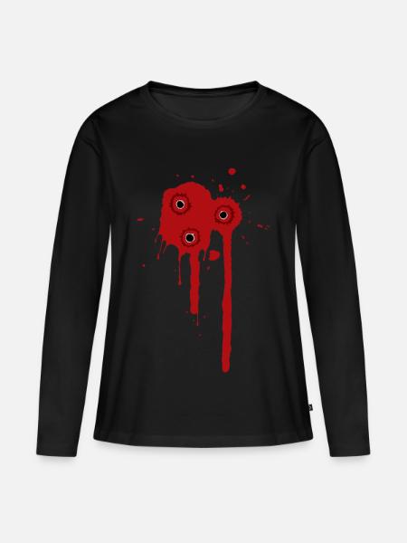 Kollateralopfer - Frauen Premium Bio Langarmshirt - Schwarz
