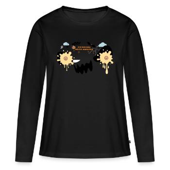 Milch-Monster Halloween für Mamas - Frauen Premium Bio Langarmshirt - Schwarz - Vorne - Julia (174cm)