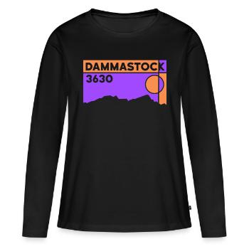 Dammastock Besteigung Normalweg Gletscher Souvenir - Frauen Premium Bio Langarmshirt - Schwarz - Vorne - Julia (174cm)
